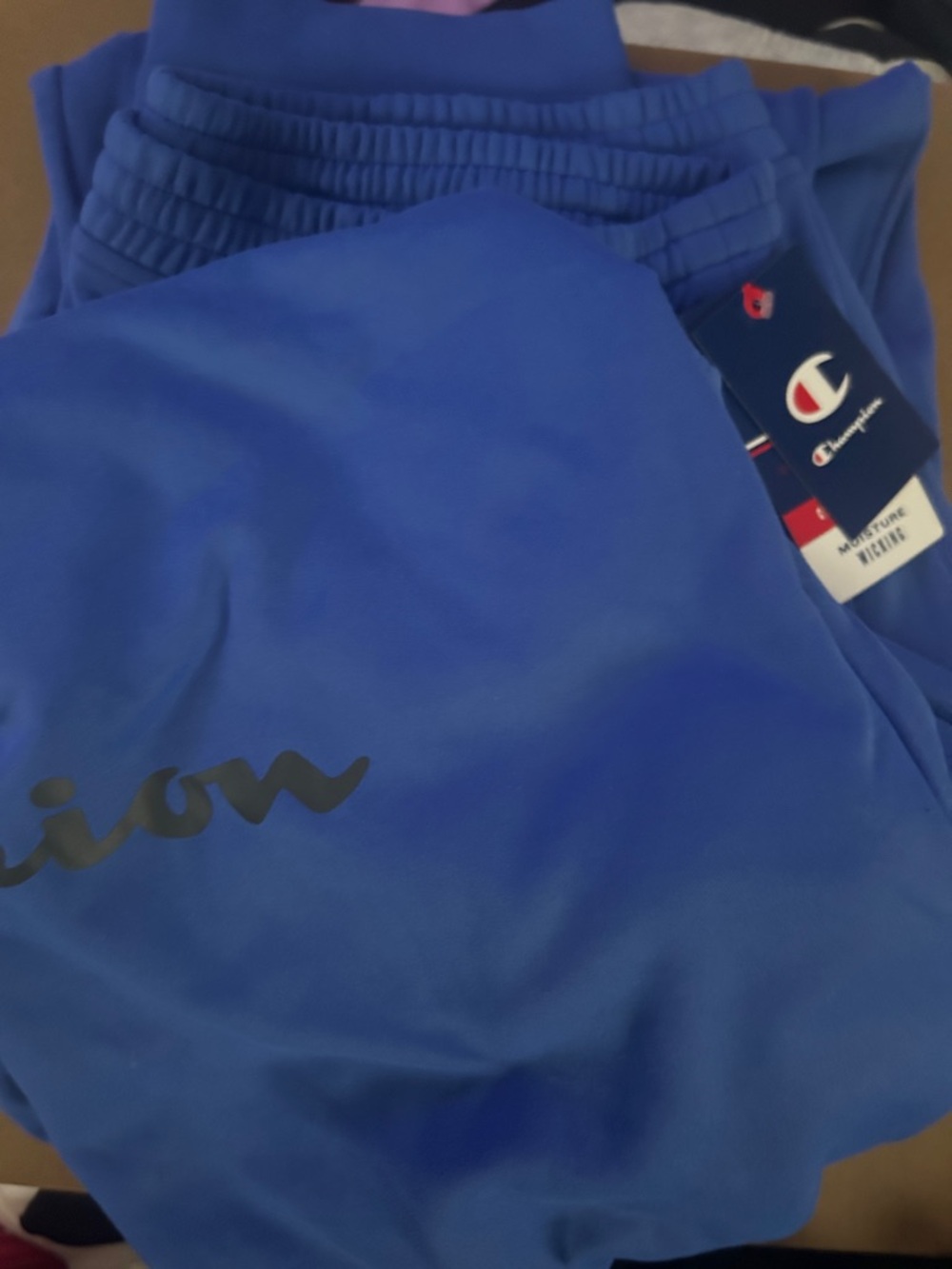 Champion Royal Blue hoodie and joggers with Logo Detail